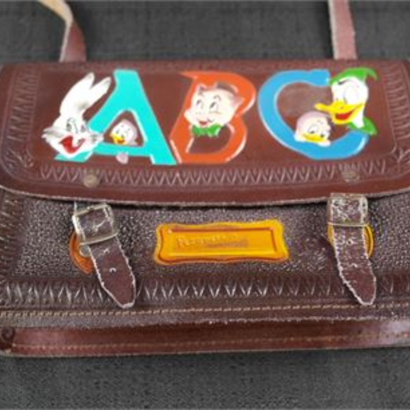 Rare Looney Tunes Shoulder Bag Brown / Multicolor - Picture 5 of 11